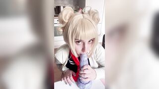 Cosplay: Toga Himiko giving a blowjob by DeidarasBae #2