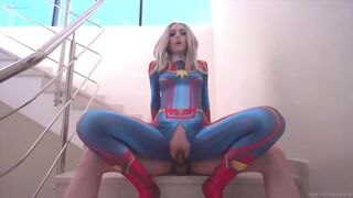 Cosplay: Avengers: Captain Marvel Fucked | Cosplay by SiaSiberia #3