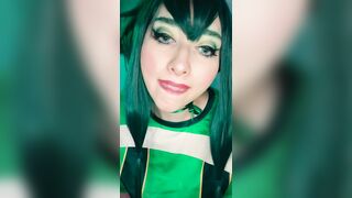 Cosplay: Froppy is all tits and tongue! Tsuyu Asui by Cosplaying Cryptid #4