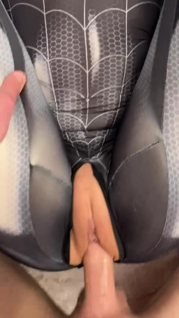 Spider girl wants your sticky web in her pussy,by me