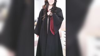 Nude Cosplay: Did you drink some felix felicis? Because you're about to get lucky ♥️♥️ Hermione Granger cosplay by me #1
