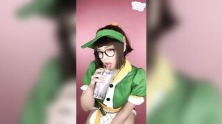 Nude Cosplay: Honey Dew Mei from Overwatch by Virtual Geisha #2