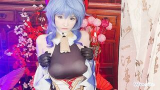 Ganyu having some horny fun - Genshin Impact cosplay by Hidori Rose