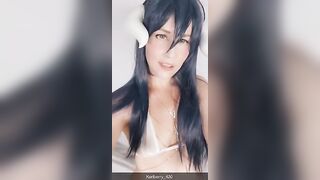 Nude Cosplay: I created a lingerie look for Albedo ♥️♥️ #1