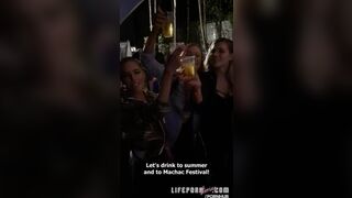 Guy fucks his 3 best friends at a concert #1